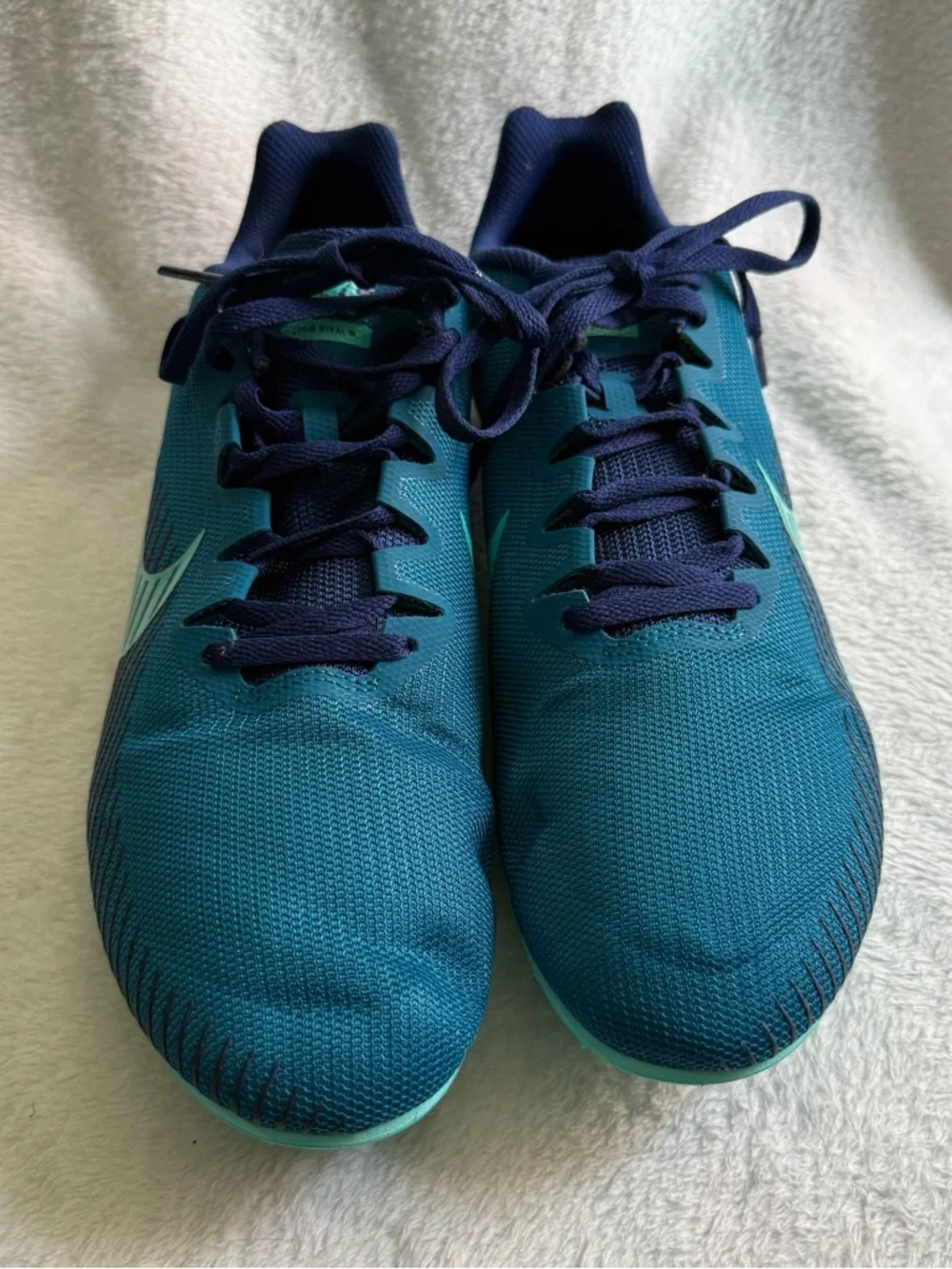 Nike Men’s‎ Teal and Navy Track No Spikes 12 AH1020-300